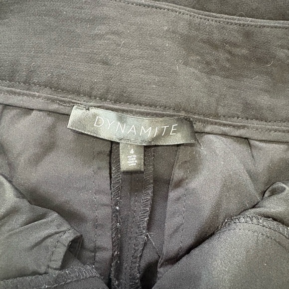 Dynamite Black Wide-Leg Dress Pants - Picture 2 of 2